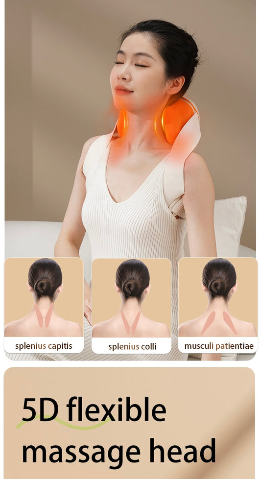 💆🏿‍♂️Masseur Cervical & Épaules 5D – Soulage Douleur & Tension