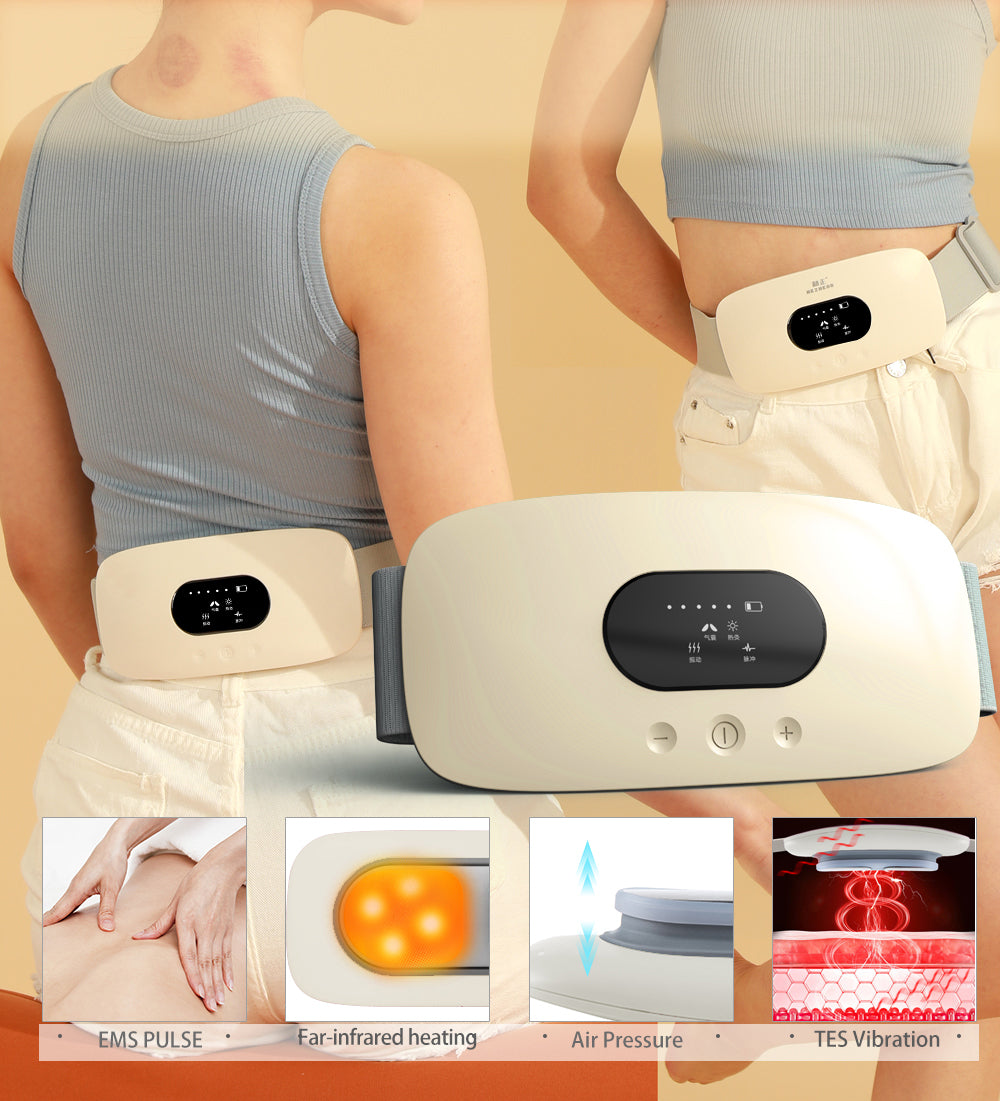 Massage 💆🏿‍♂️ Dos Ceinture Thérapeutique 4-en-1 – Soulagement Intelligent des Douleurs 🧘‍♀️